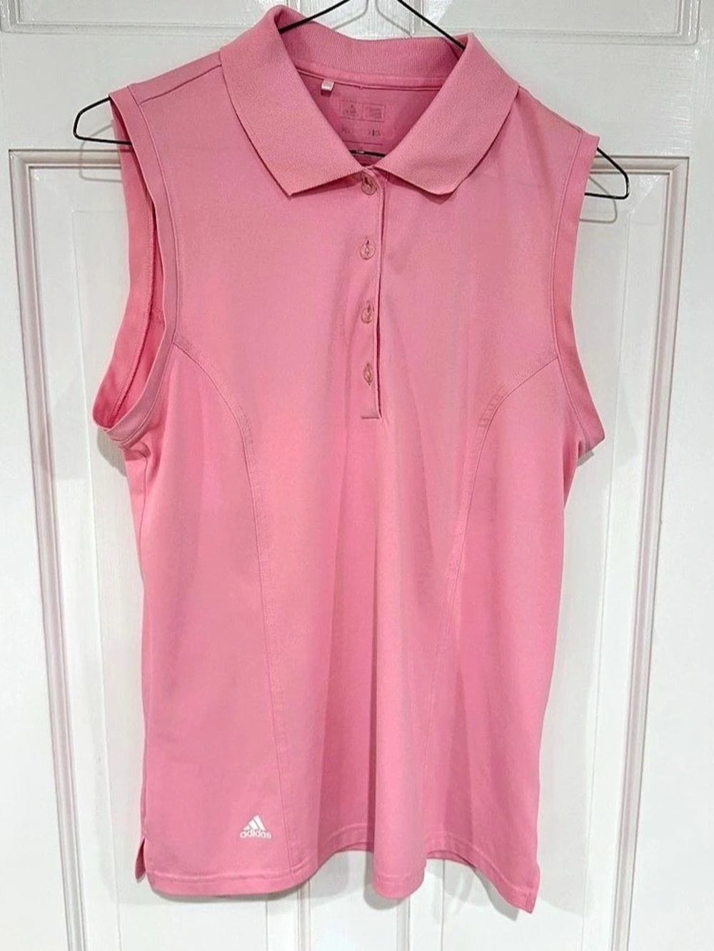 adidas Pink Sleeveless Polo Size Medium Like New